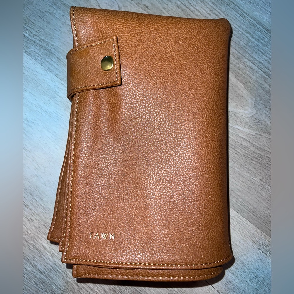 Fawn Design Brown Faux Leather Changing Pad